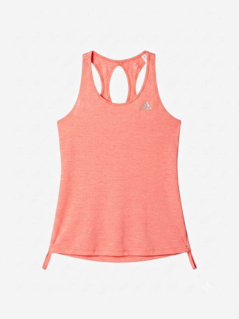 Adidas Women’s Coral Space Dye Racerback Tank Top - Adjustable Hem Size S